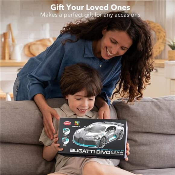 Remote Control Car,Bugatti Divo 1/12 Scale Rc Cars 12Km/h, 2.4Ghz Licensed Model - Picture 6 of 7